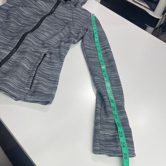 Lululemon Hooded Define Jacket Womens Sz6 W4BF8S Nulu Mini Space Dye Herringbone - Picture 8 of 16